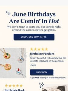 Oh #$@&%! June bdays are almost here