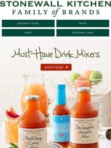 Our Drink Mixers Are Fabulously Fruity & Tantalizingly Tart