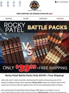 Rocky Patel Battle Packs Only $39.99 + Free Shipping