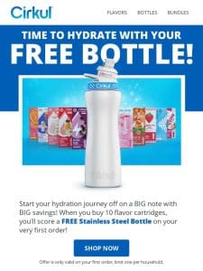 Score a FREE Bottle From Cirkul!