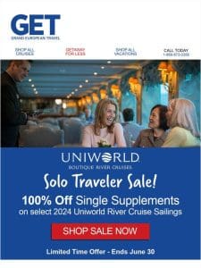 Solo traveler cruise sale on now