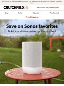 Sonos sale! Big savings this week on customer favorites.