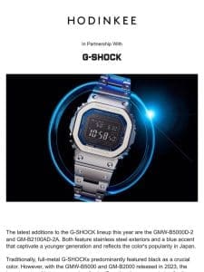 The G-SHOCK GMW-B5000D & GM-B2100AD: Harmony in Blue