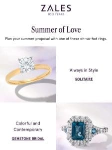 The Perfect Ring For Your Summer Proposal ☀️