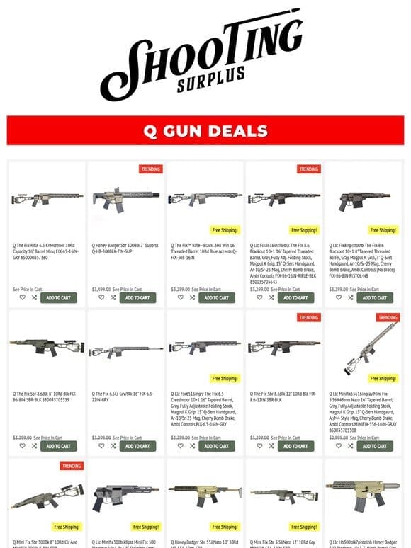 Unmissable Q Gun & Handgun Deals Just Landed! Shop Now!