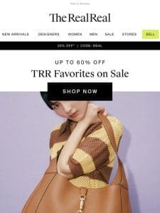 Up to 60% off TRR favorites