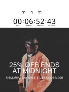⌛ Final Hours: 25% OFF ends at midnight ⌛
