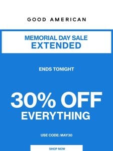⏰ FINAL HOURS: 30% OFF EVERYTHING ⏰