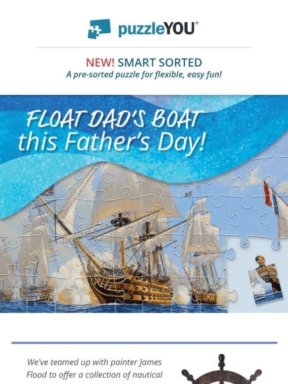 ⚓ Ahoy， try a nautical puzzle for Dad this Father’s Day!